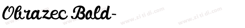 Obrazec Bold字体转换
